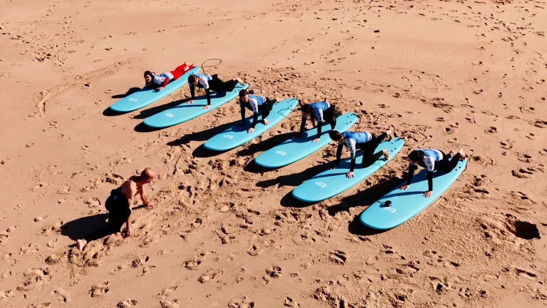 Surferlebnis am Praia Grande in Sintra
