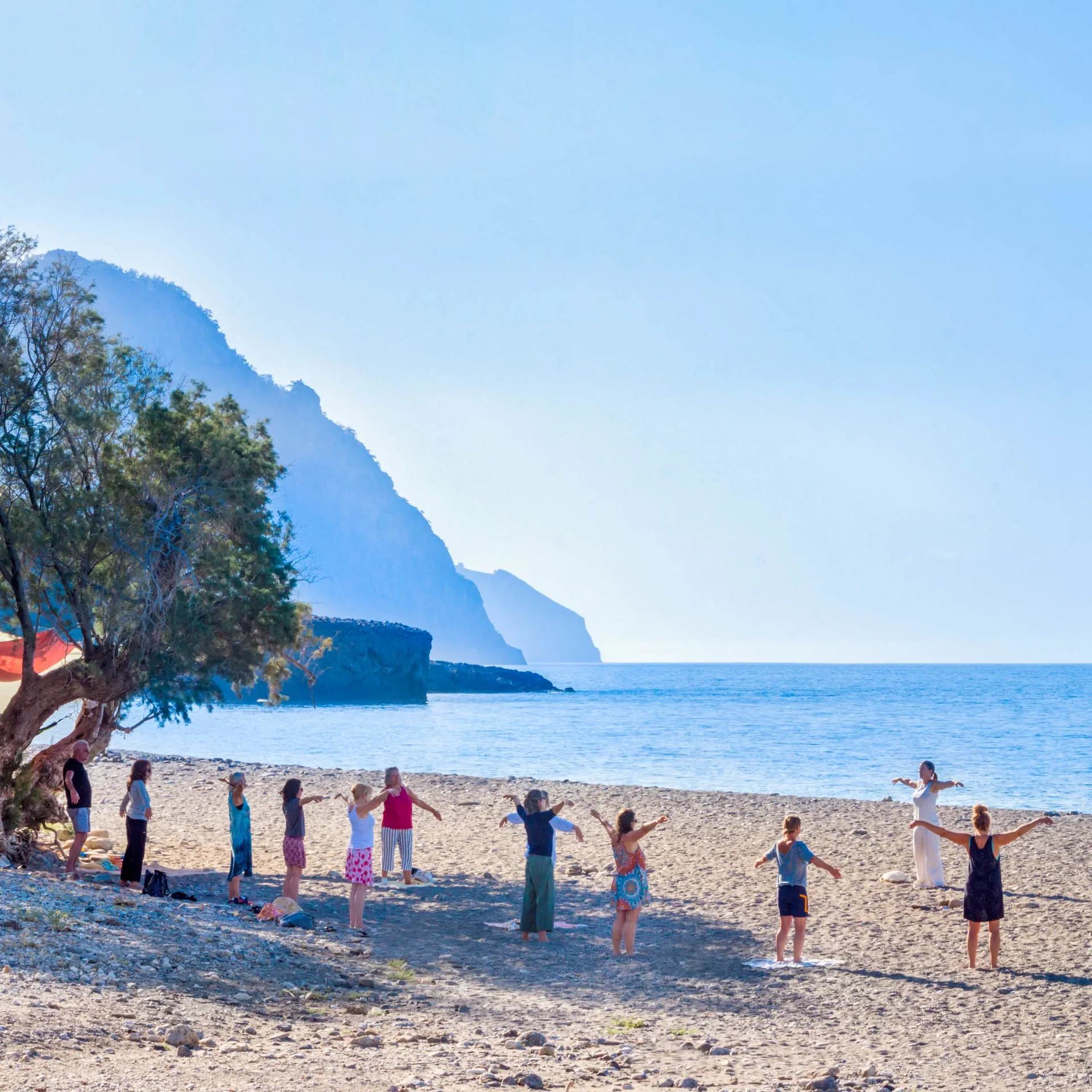 Qigong Urlaub auf Kreta - Qigong in der Natur und am Strand