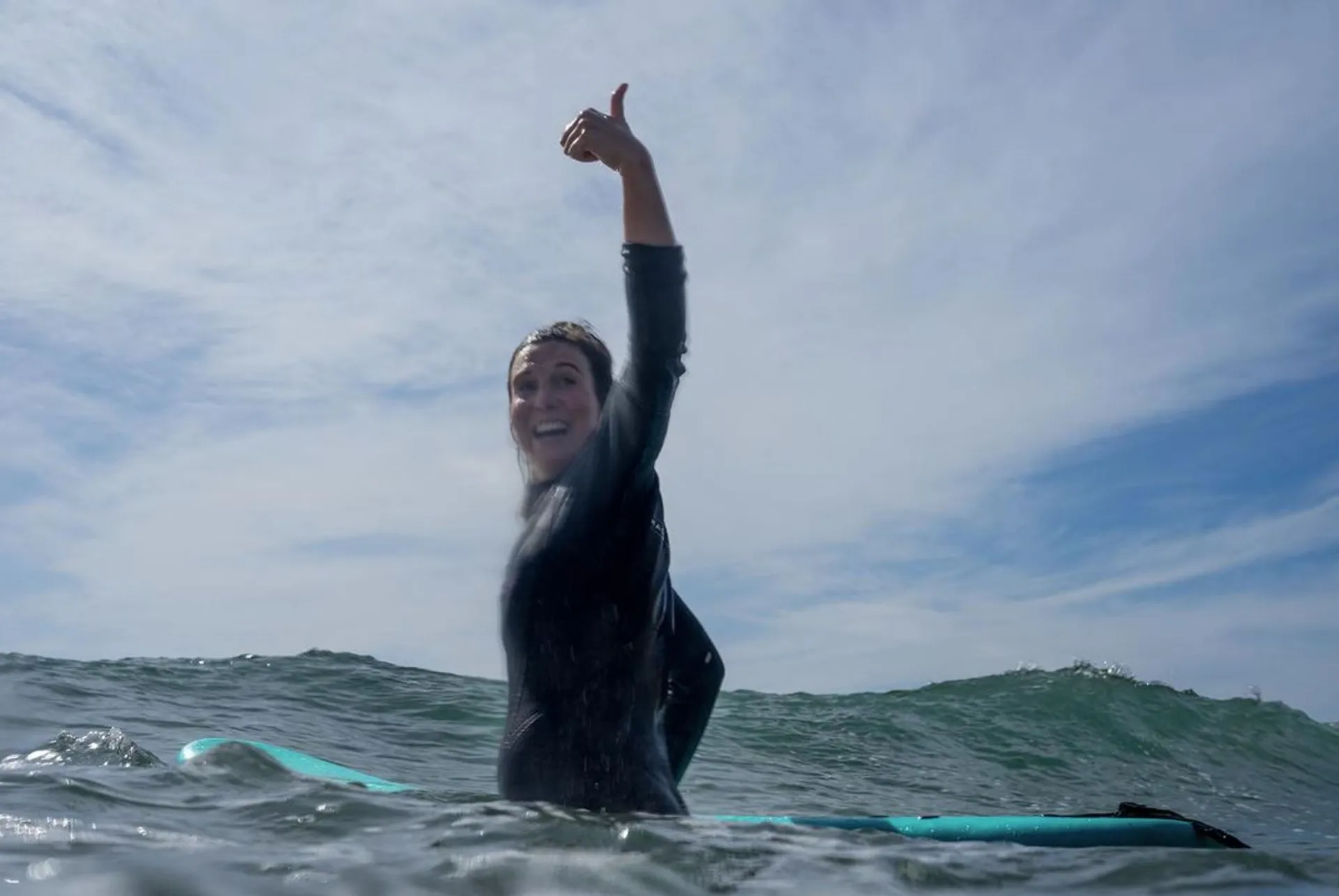 Beginner-Surfcamp im Surfhostel mit Blick auf den Ozean - 5