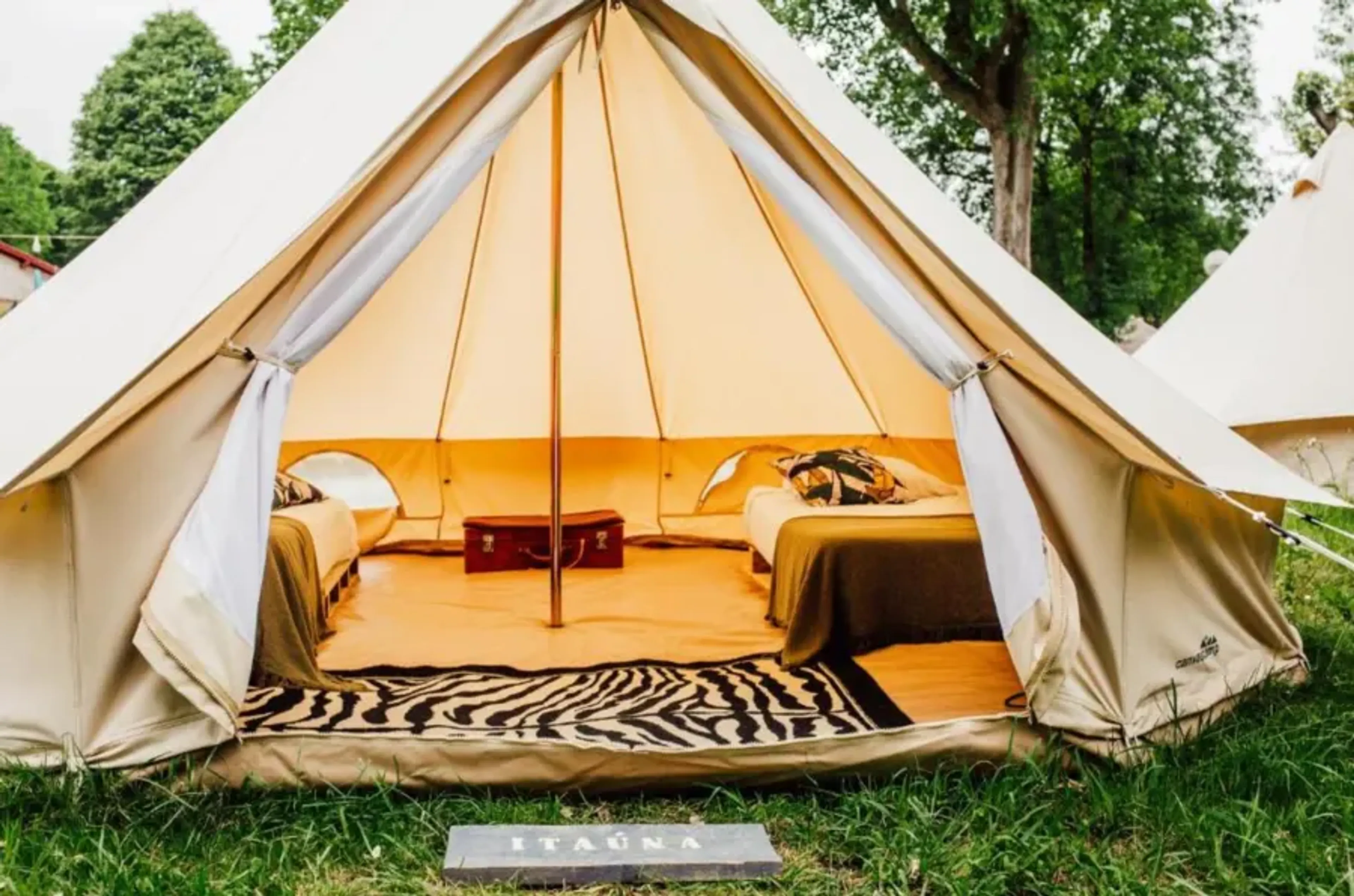 Tipi-Zelt mit zwei Einzelbetten - 1