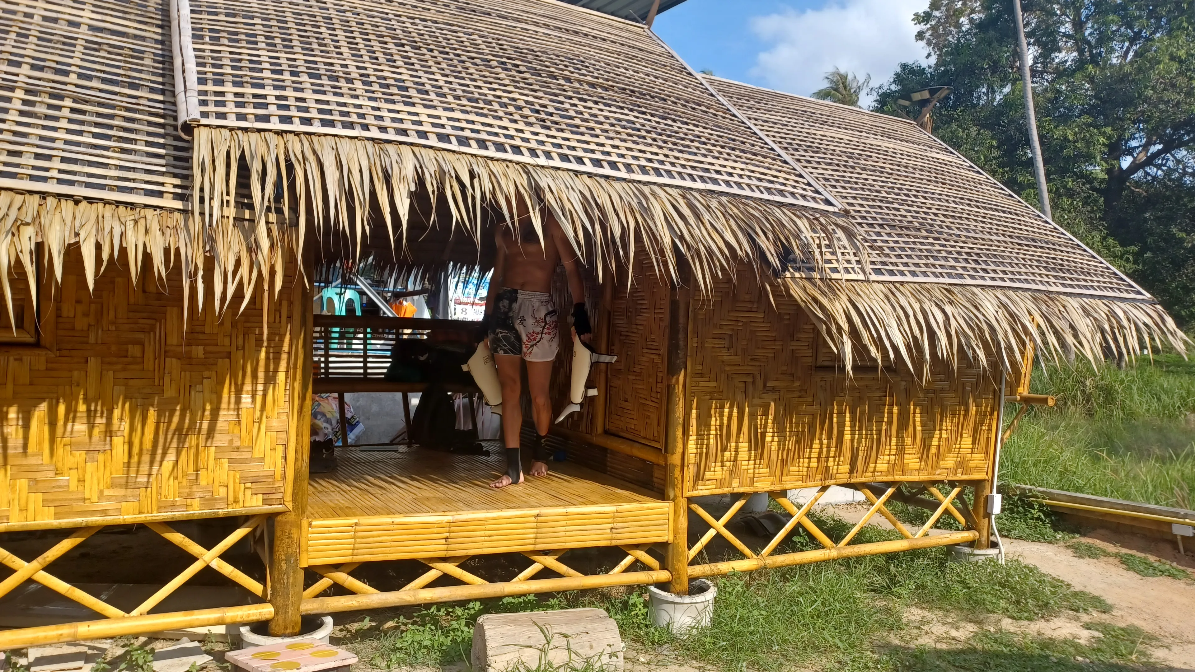 Bambus Hütte mit geteiltem Bad - 1