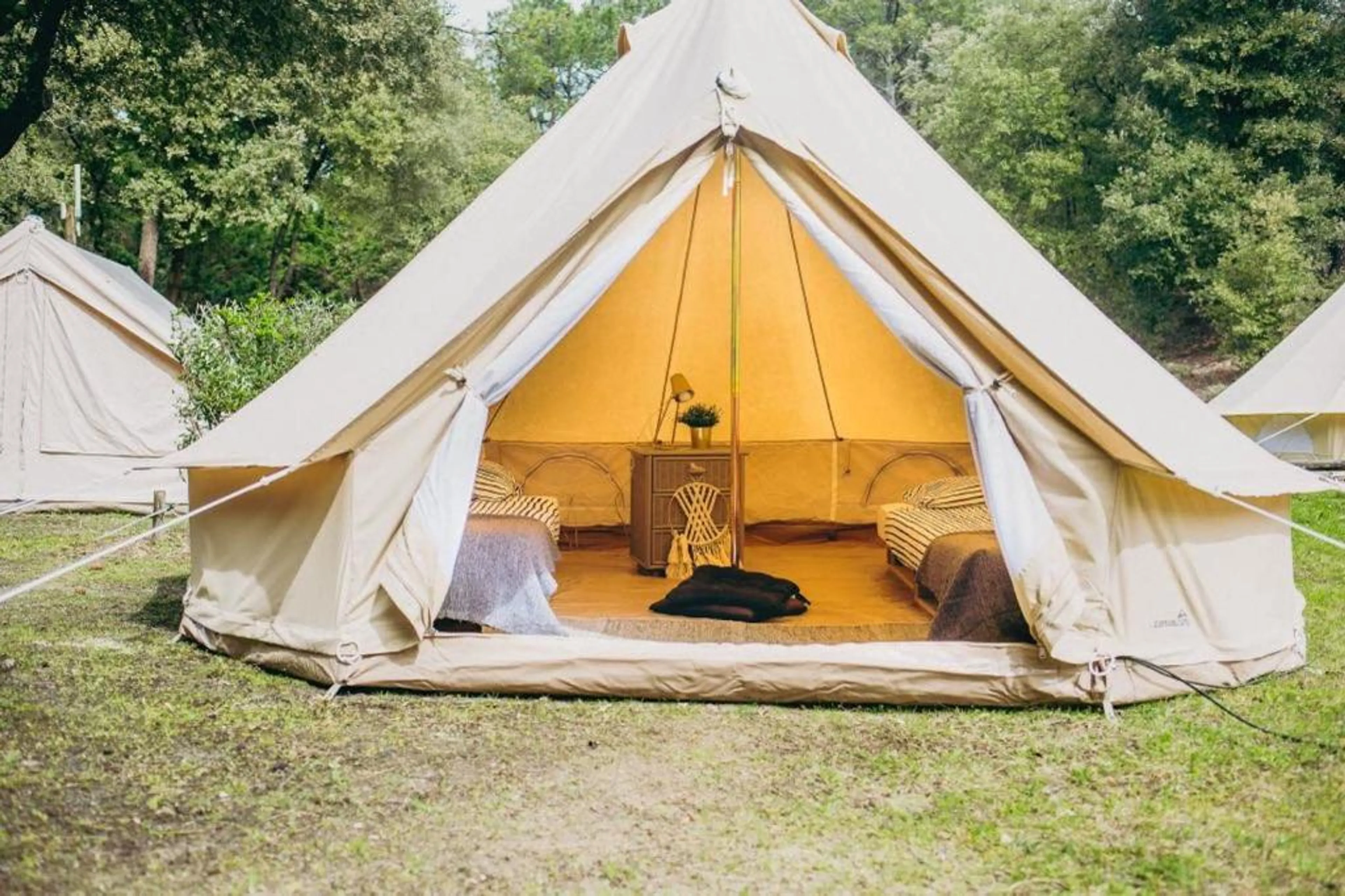 Privates Tipi-Zelt mit zwei Einzelbetten - 1