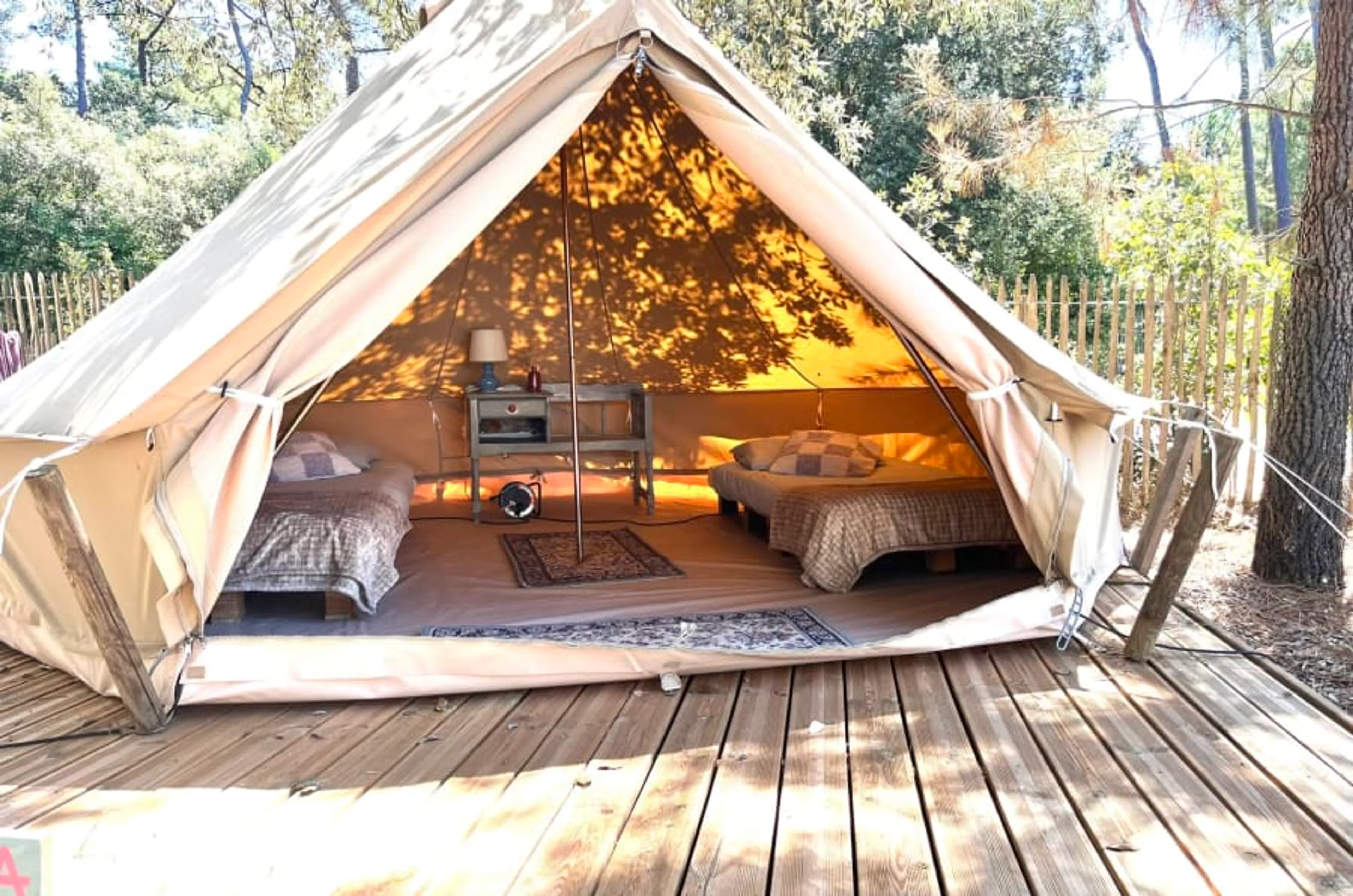 Privates Tipi-Zelt mit zwei Einzelbetten - 1