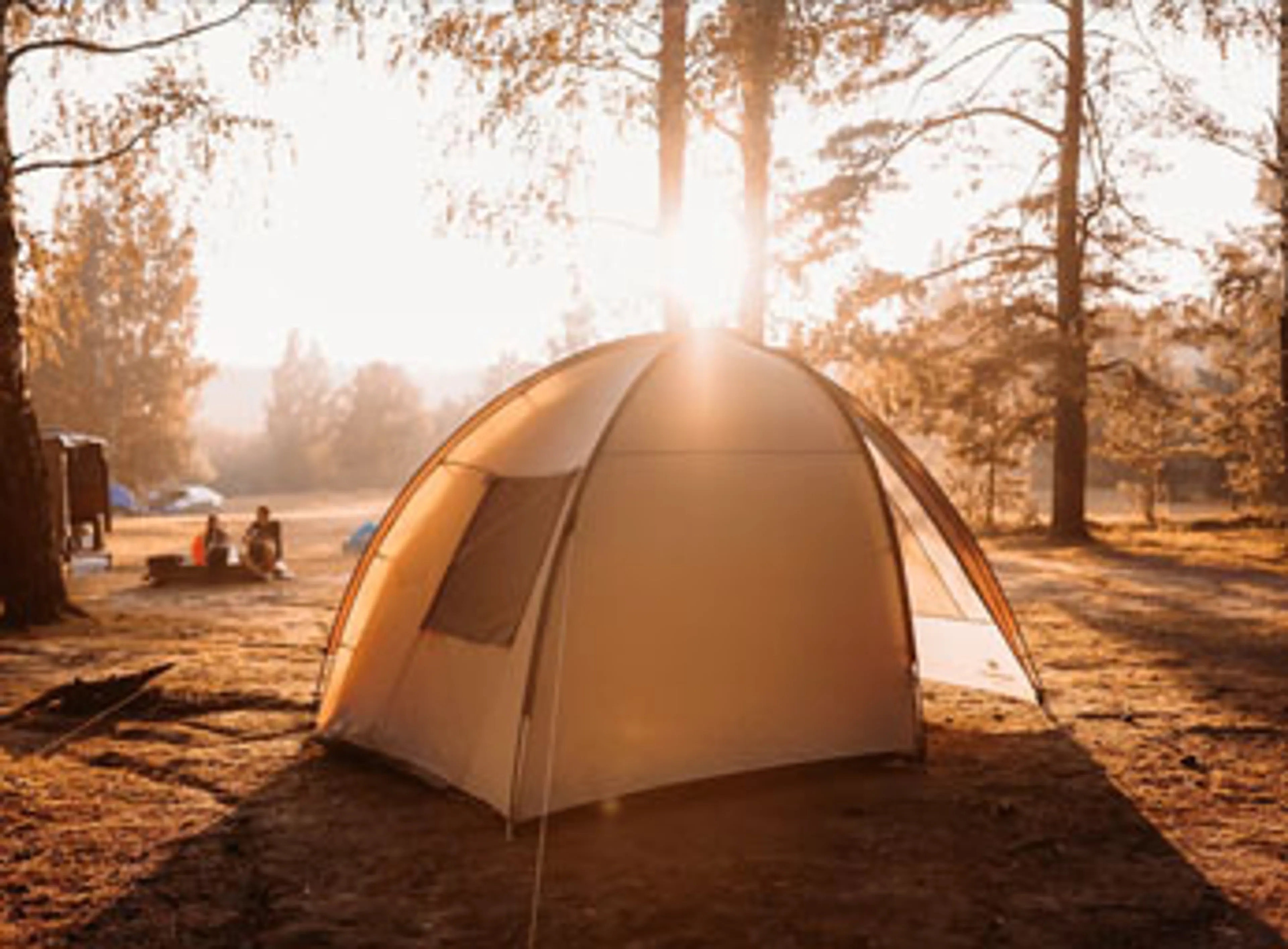 Geteilte Zelte auf dem Campingplatz - 1