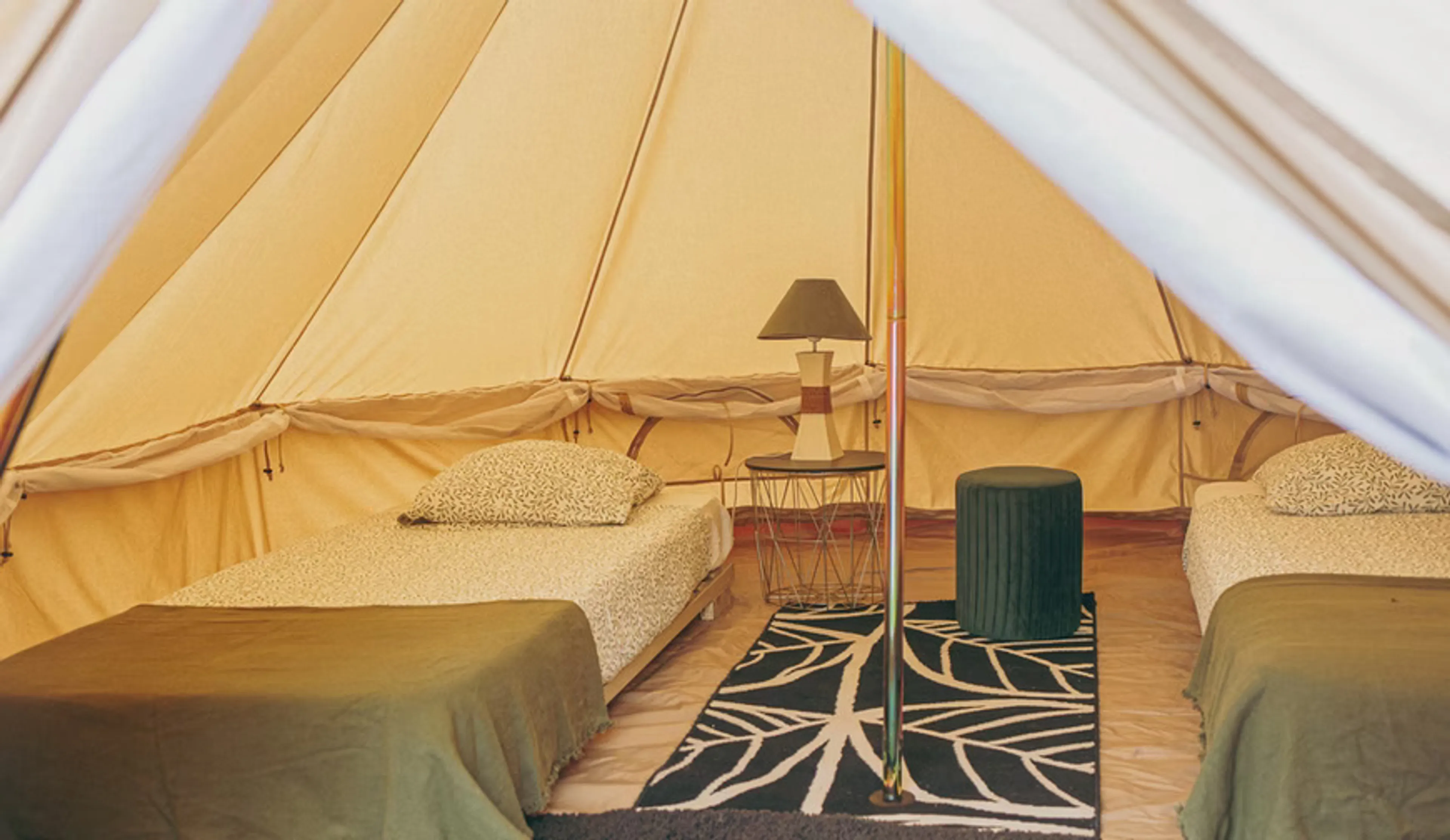 Tipi-Zelt mit zwei Einzelbetten - 3