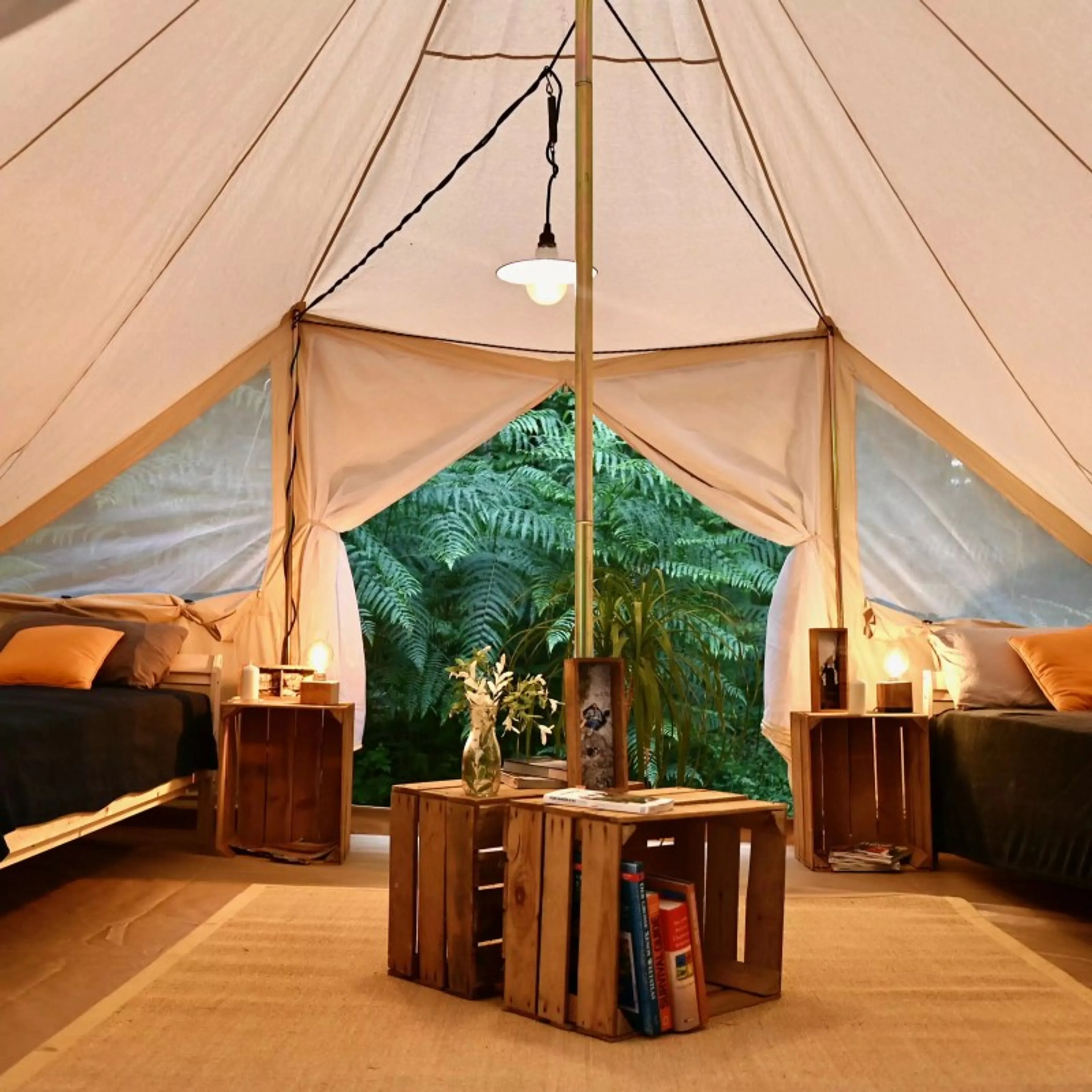 Privates Glamping-Zelt (Doppel-oder Einzelbett) - 1