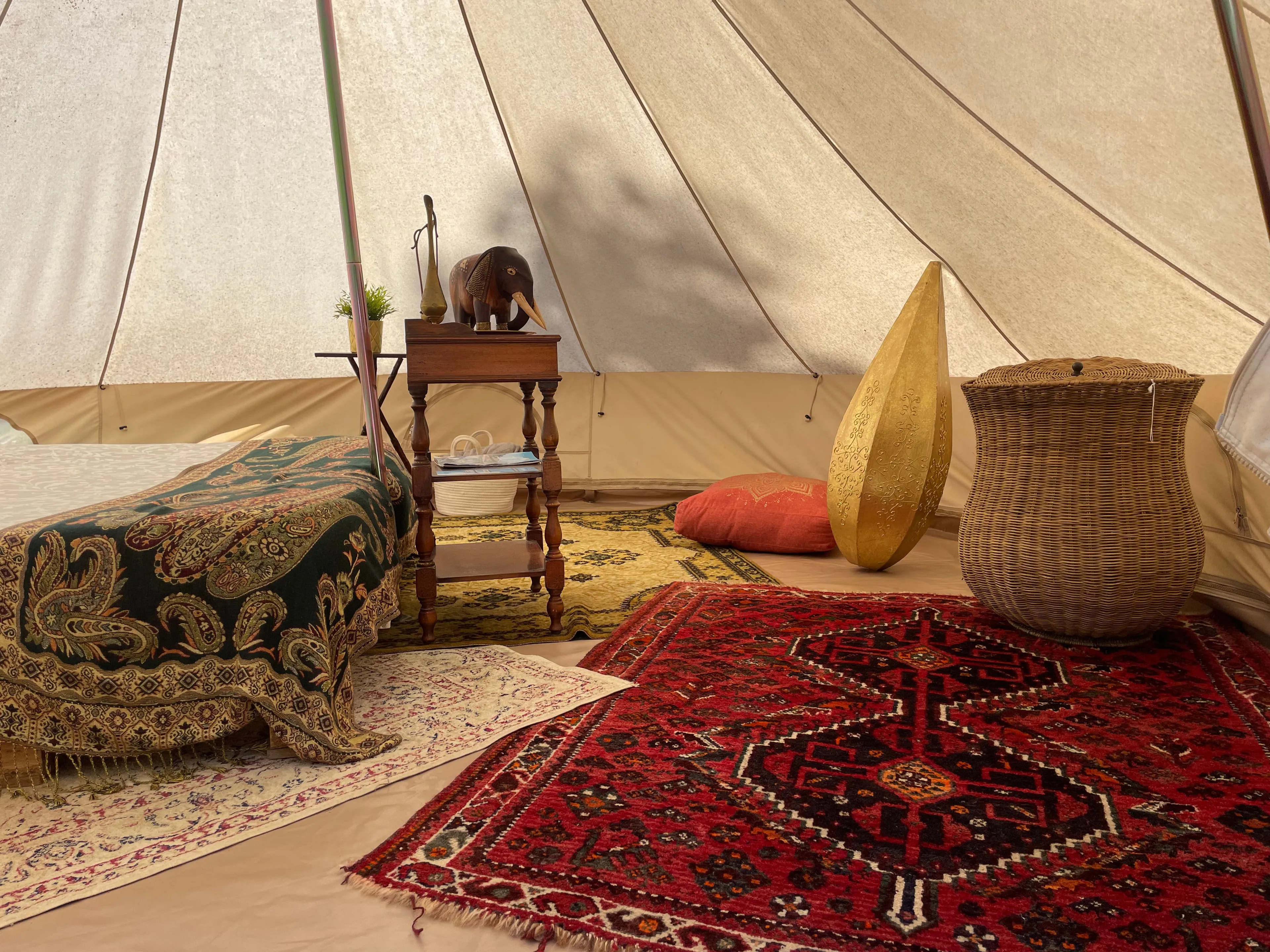 Tipi-Zelt mit Doppelbett - 1