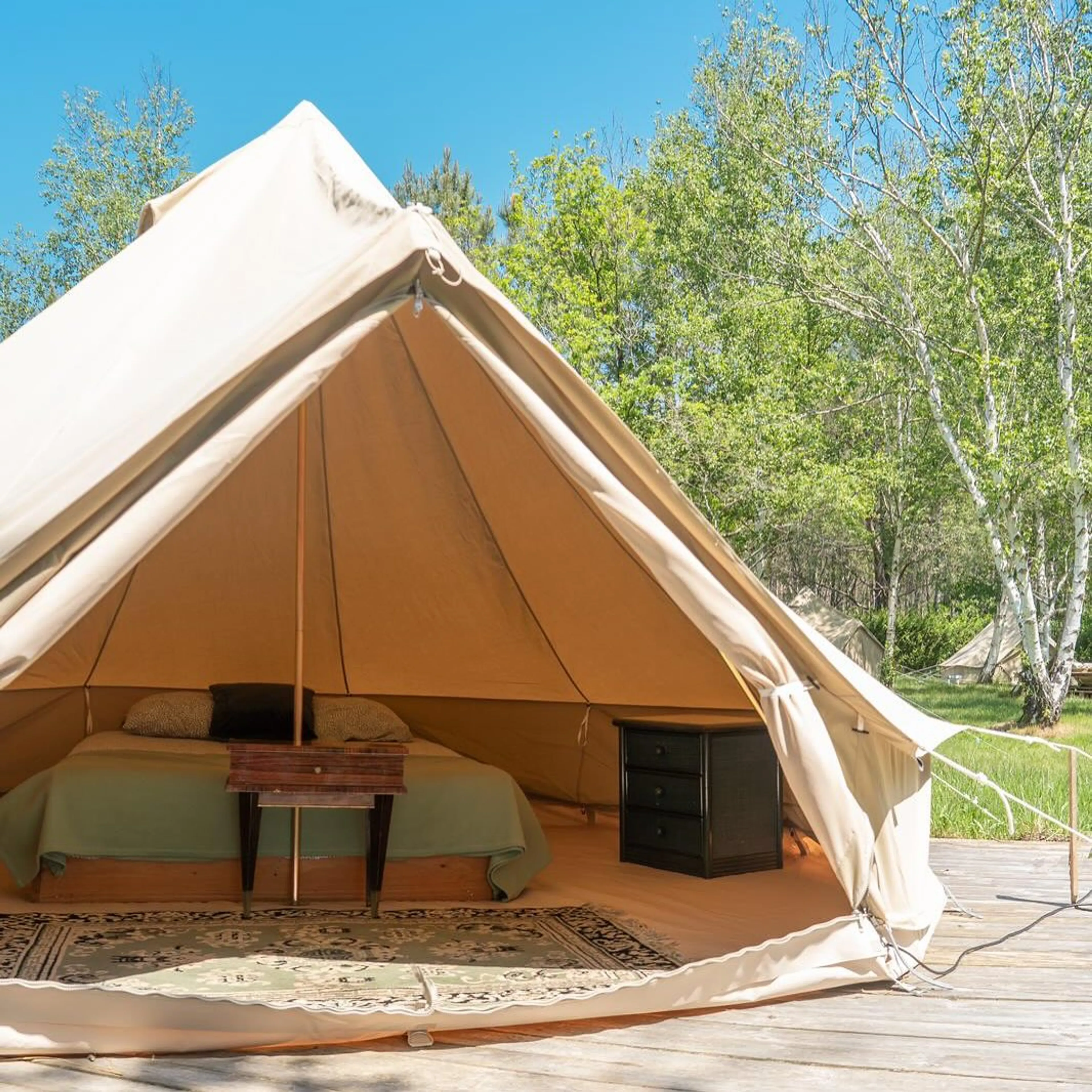 Privates Tipi-Zelt mit Doppelbett - 1