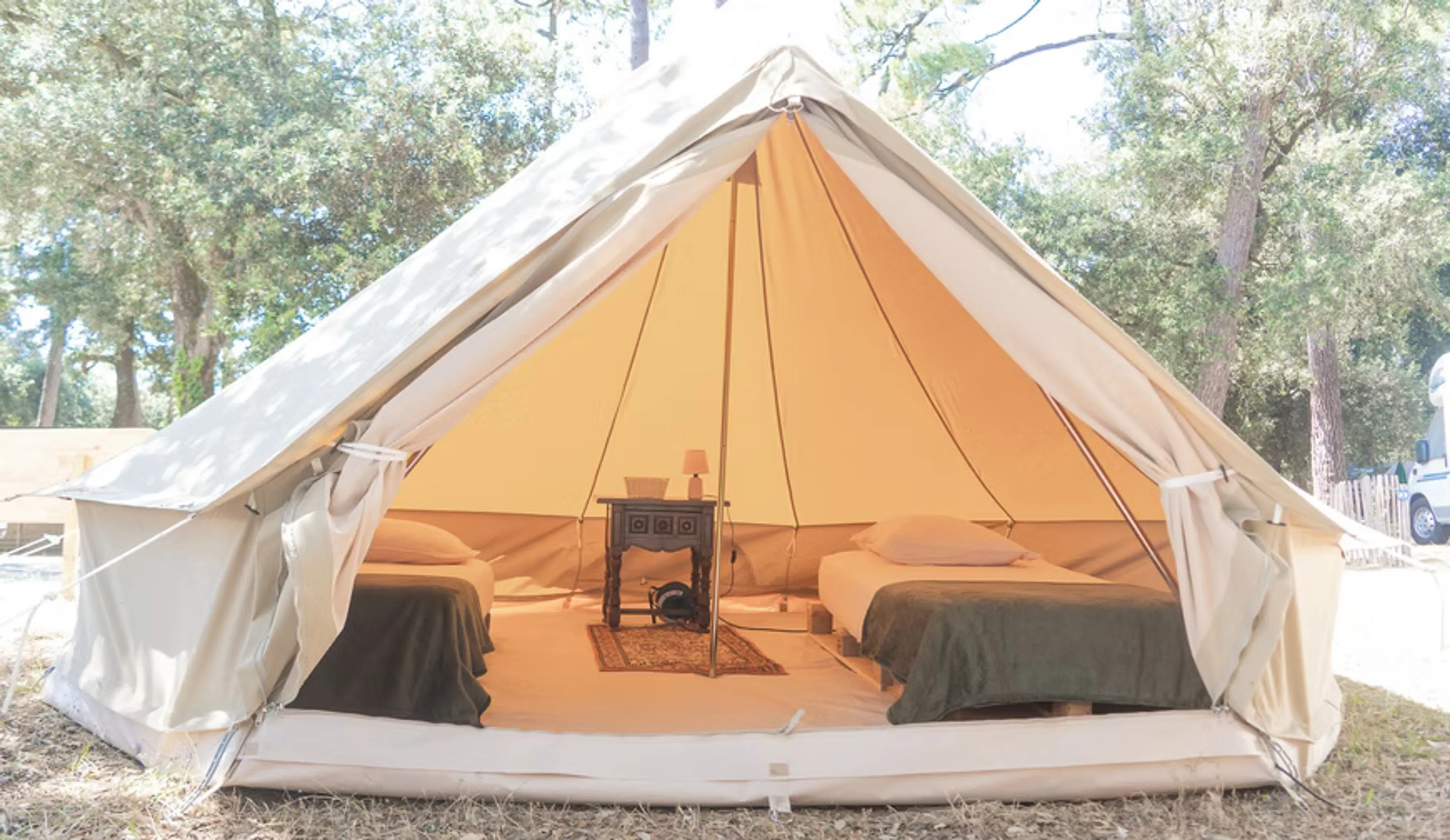 Privates Tipi-Zelt mit zwei Einzelbetten - 3