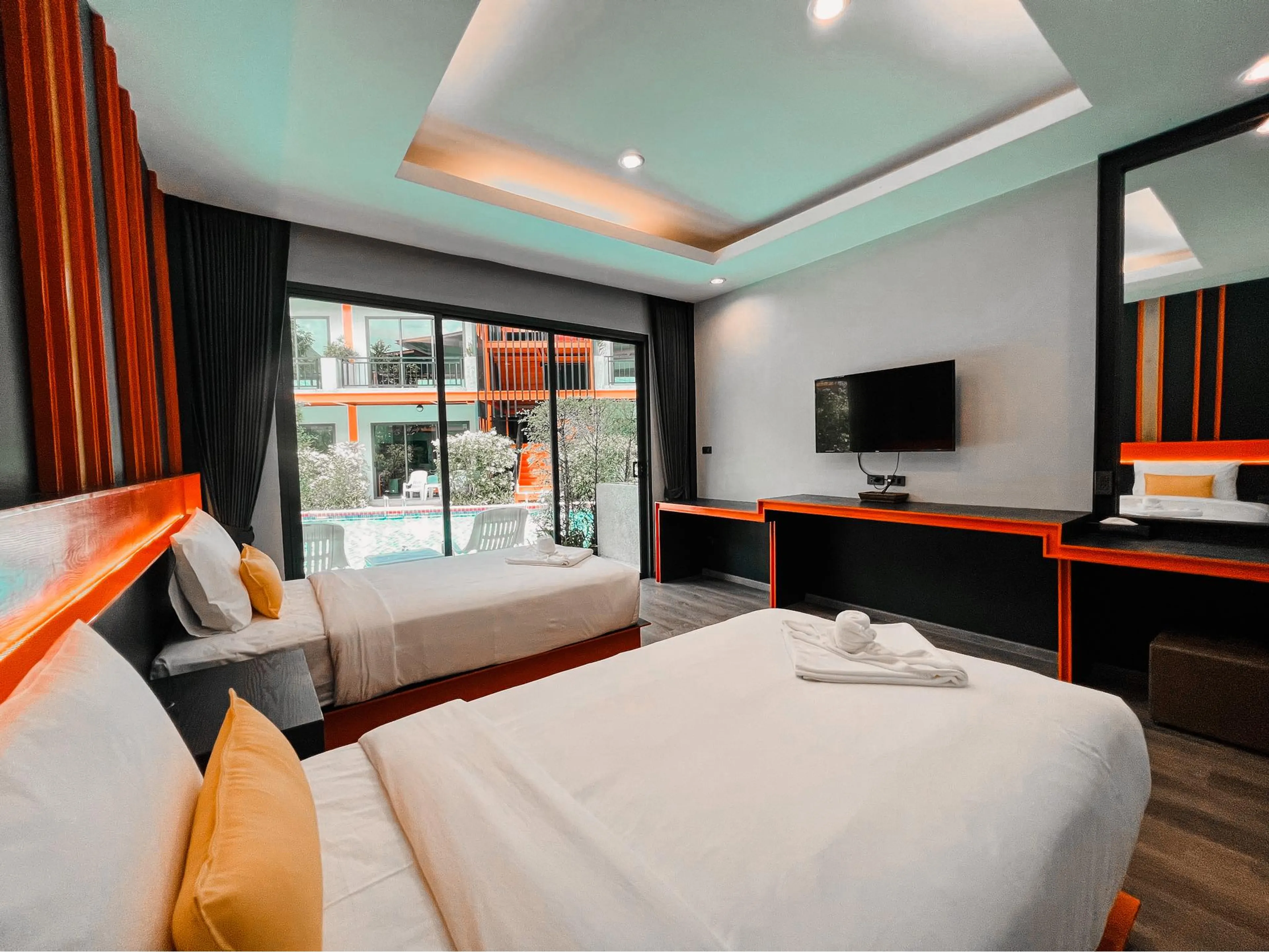 Privates Zweibettzimmer mit zwei Einzelbetten - 1